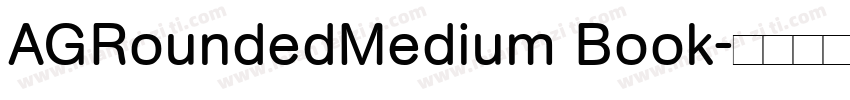 AGRoundedMedium Book字体转换